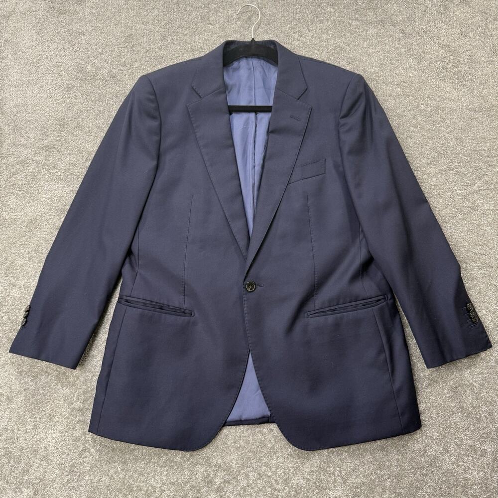Suitsupply Lazio Navy Wool Blazer US 40 Slim REDA 1865 Fabric Jacket Italy
